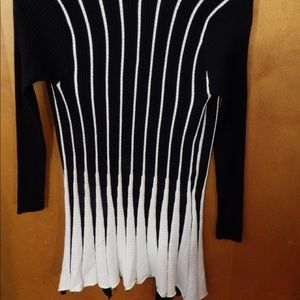 Black & White sweater topper